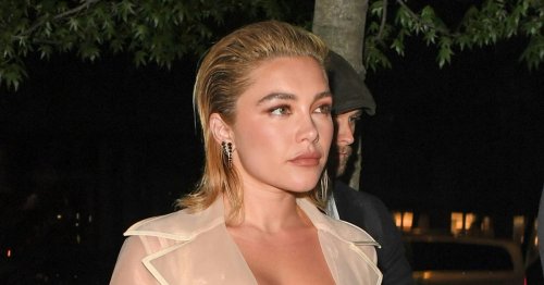 Florence Pugh Pairs Her Signature Naked Dress With an Unexpected Shoe