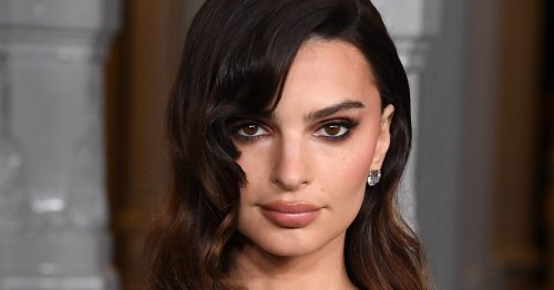 Emily Ratajkowski's Plunging Blazer Is A Spicy Corpcore Look