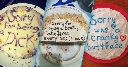 How to give someone an apology cake