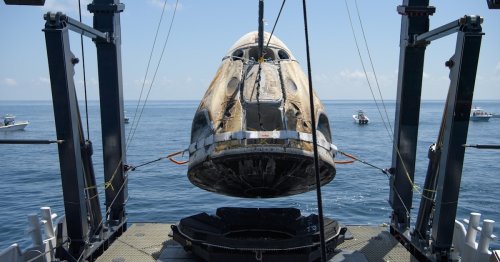 SpaceX Crew Dragon: stunning photos show capsule's historic landing