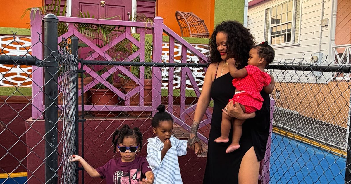 Rihanna Exudes Island Ease With Her Kids in Barbados