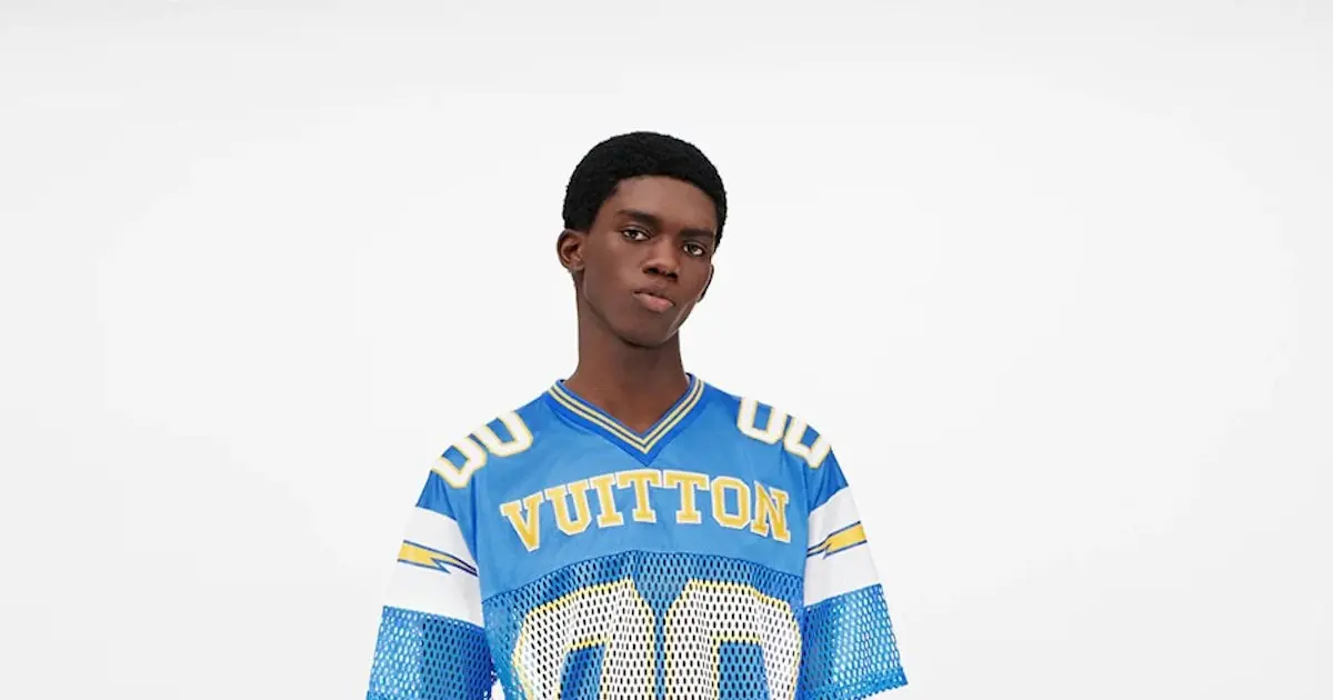 Louis Vuitton made a football jersey that pays homage to a classic