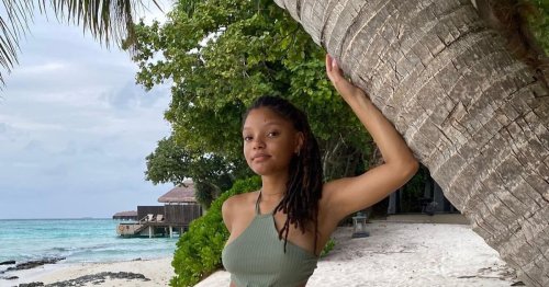 Halle Bailey's Sheer Dress For 'The Little Mermaid' Mexico Premiere Was Breathtaking