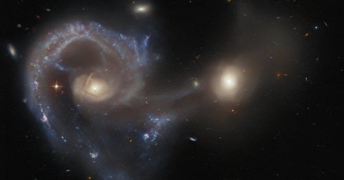 The Hubble Telescope Just Captured Two Galaxies Colliding Into Each Other