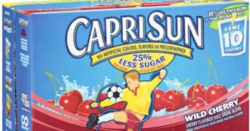 230,000 Pouches Of Capri Sun Have Been Recalled Due To Contamination With Cleaning Solution