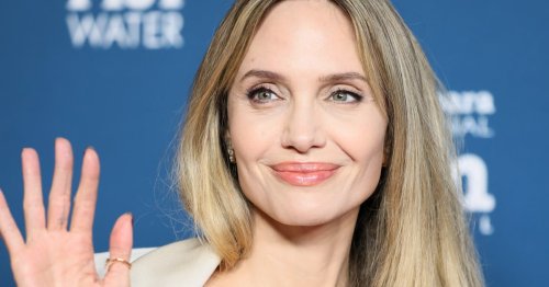 Angelina Jolie Just Went Sheer In A Lingerie-Inspired Little Black Dress