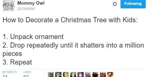 The Funniest Parents Of Twitter Talk Decorating For The Holidays