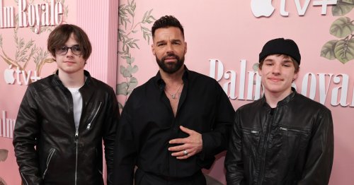 Ricky Martin's Twin Sons, Who Are Somehow 15 Now, Joined Him At The 'Palm Royale' Premiere
