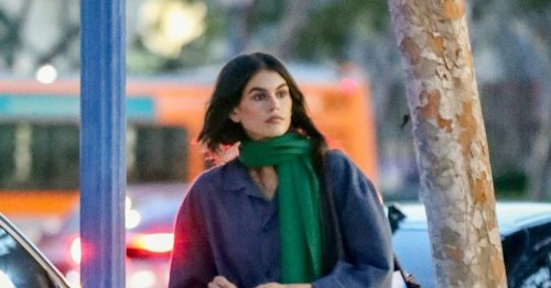 Kaia Gerber Rewears Her Favorite Winter Accessory to Dine Solo In L.A.