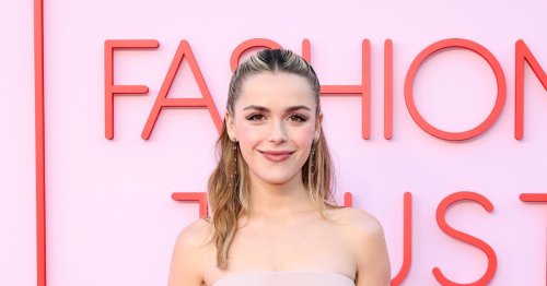 Kiernan Shipka Looks Like Couture Royalty In a Strapless Disco Gown