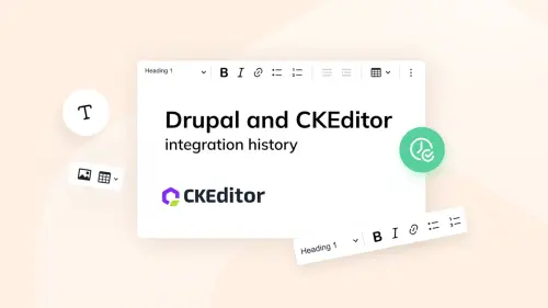 Drupal and CKEditor: a history of advanced content editing | CKEditor
