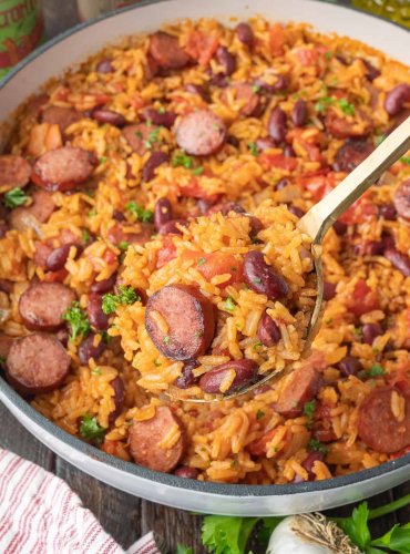 One Pot Cajun Rice and Beans