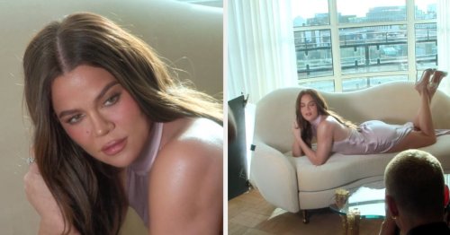 Fans Spotted A Behind-The-Scenes Photo Of Khloé Kardashian That Looks Very Different To The Final Thing