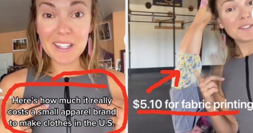 "Yep, Full Transparency": This Woman Is Sharing Exactly How Much It Costs Her Brand To Make Clothes In The US, And More People Should Know This