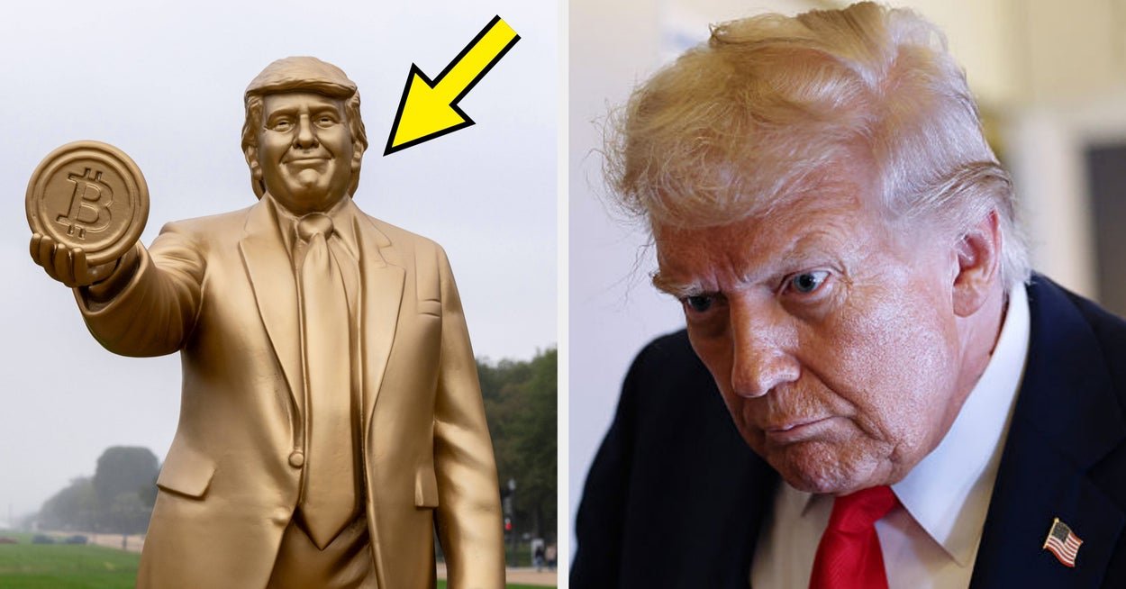 There's A Gold Donald Trump Statue In Washington D.C., And The Photos Are Going Viral