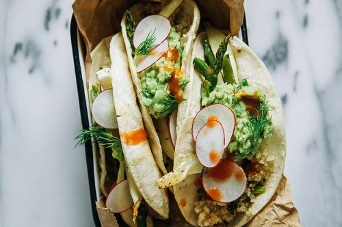 How To Make Healthy Spring Veggie Tacos