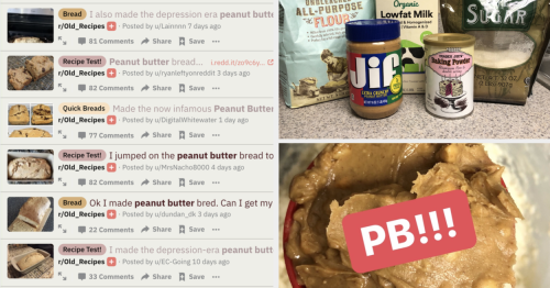 People On Reddit Are Obsessed With This Peanut Butter Bread Recipe From The 1930s