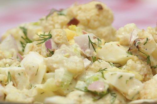 This Cauliflower "Potato" Salad Is Low-Carb And Delicious