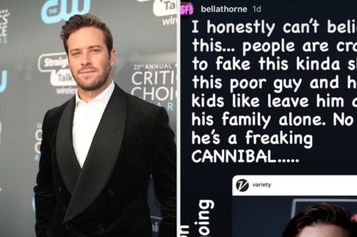 Bella Thorne Has Weighed In On The Armie Hammer Cannibal Situation And People Aren T Happy Flipboard