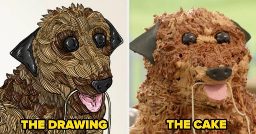 Great British Bake Off Premiere Animal Cakes Side-By-Sides