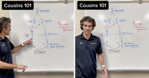 FINALLY, A Teacher Explained What "First Cousin Once Removed" Means, And I Know I'm Not The Only One Who Wrongly Assumed It Was About Divorce