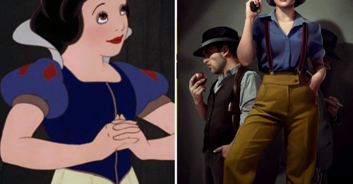 This Artist Reimagined The Disney Princesses As Noir-Style Characters And, TBH, It's Everything