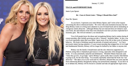 Britney Spears’ Lawyer Sent Jamie Lynn Spears A Cease And Desist Letter Over The “Outrageous” Claims In Her Memoir Just After Britney Said She Wished She’d “Slapped” Her A Long Time Ago