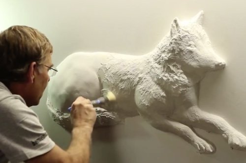 This Video Of A Dude Making A Sculpture With Just Drywall Is Insane
