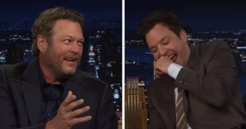 Jimmy Fallon Was Left Speechless After Blake Shelton Said What We’ve All Been Thinking About His Habit Of Laughing At Literally Anything
