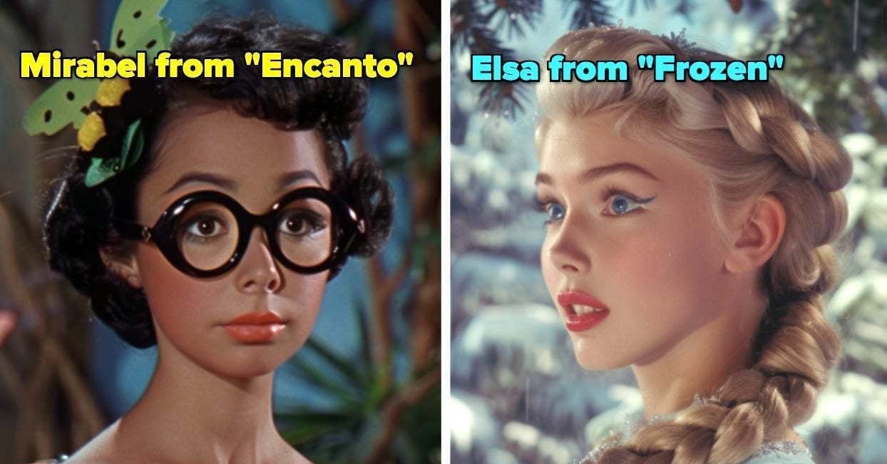 I Used AI To Reveal What New Disney Movies Would Look In The 1950s And “Frozen” Legitimately Gives Me Nightmares