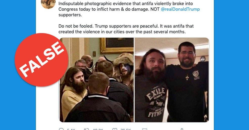 Apologists For Trump’s Mob Have Tried To Falsely Blame The Coup Attempt On Antifa