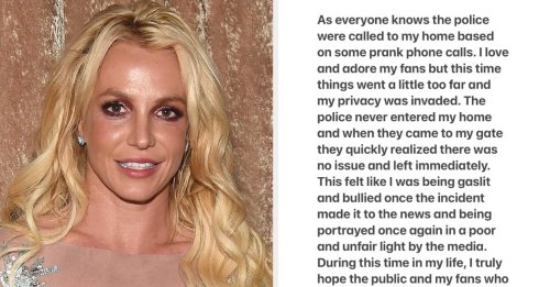Britney Spears Responded After Her Fans Called The Police To Her Home For A Wellness Check