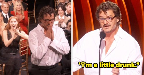 "I'm A Little Drunk": Everyone's Loving Pedro Pascal's SAG Awards Acceptance Speech Because He Was Genuinely So Surprised
