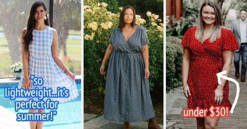 31 Cute Summer Dresses You Can Actually Wear With A Bra