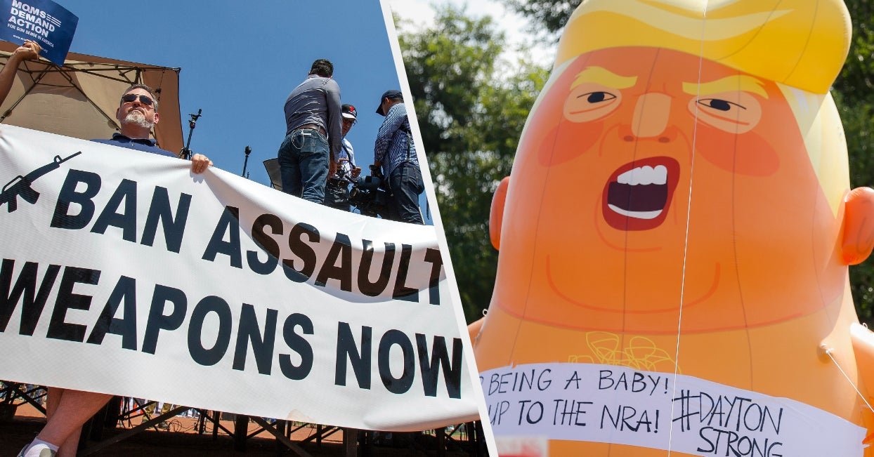 El Paso Protesters Partly Blame Trump's Rhetoric On Immigration For The Mass Shooting