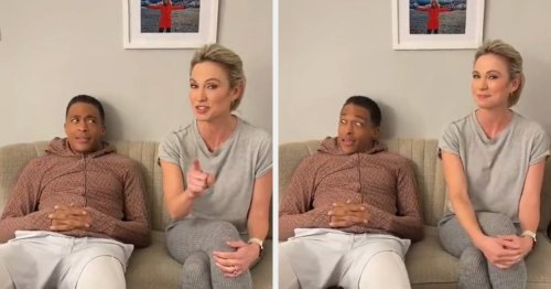 This Clip Of Good Morning America Hosts T.J. Holmes And Amy Robach Backstage Has Resurfaced And People Have A Lot Of Thoughts