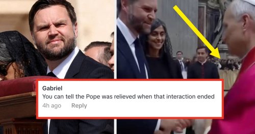 People Have A LOT To Say About This Interaction Between JD Vance And The New Pope