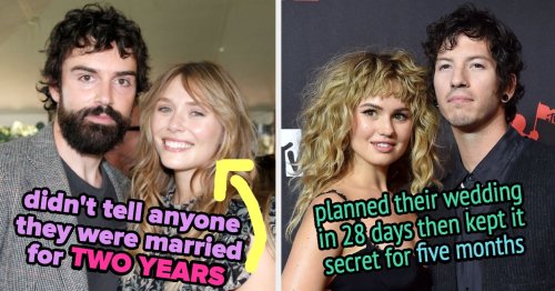 21 Celebrity Couples Who Got Married In Secret, And How Long Before The Beans Were Spilled