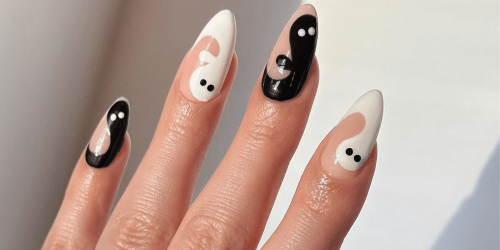 13 Black and White Halloween Nail Ideas That Are Sophisticated and Spooky
