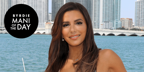 Eva Longoria's Fancy French Manicure Deserves a Spot on Your Spring Mood Board