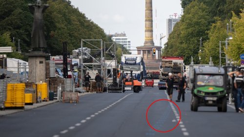 Klima-Kleber wollen Markierungen beim Berlin-Marathon umgestalten