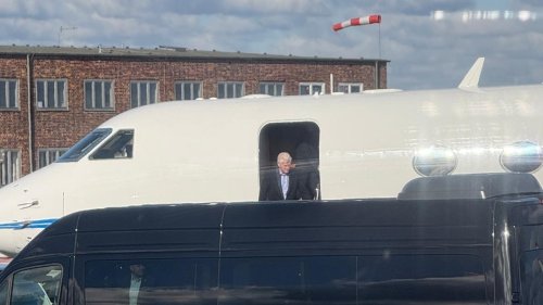 Bill Clinton in Berlin gelandet