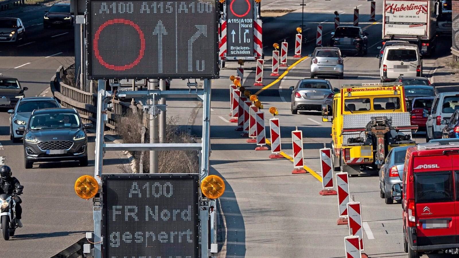 Baustellen in beide Richtungen – Jetzt droht der A100-Doppelstau