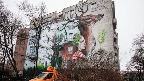 Neues, großes Urwald-Graffiti bei der Eastside-Gallery
