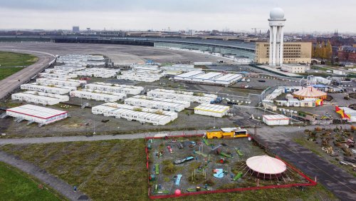 Tempelhofer Feld wird bis 2028 für Flüchtlinge genutzt
