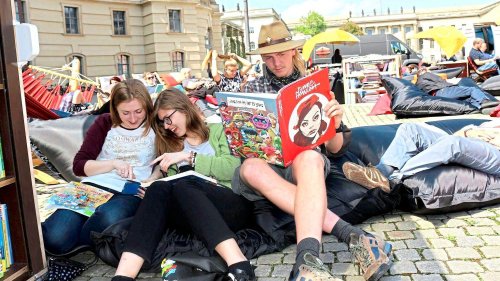 Vier Tage lang Lese-Festival auf dem Bebelplatz