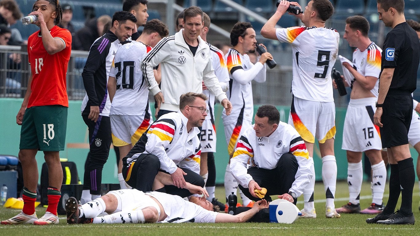 Kopf-Crash! Sorgen um Herthas Klemens nach DFB-Einsatz
