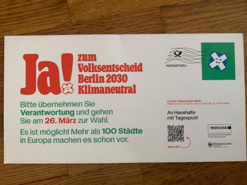 Mit diesem Flyer werden Berliner Wähler ausgetrickst