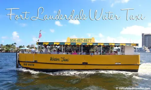 Sailing "Venice of America" Fort Lauderdale Water Taxi