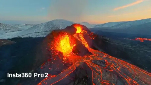L'incredibile video in 8K del vulcano in eruzione dopo 800 anni